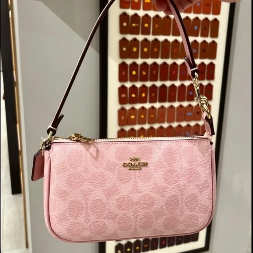 Coach Light Pink Signature Shoulder Bag